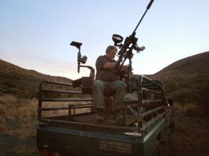 sudáfrica silla para disparo rifle desde vehículo