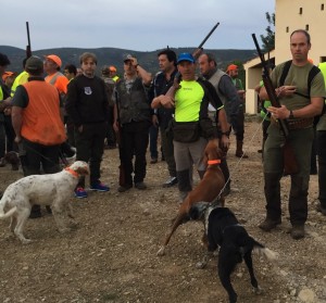 Jornada deportiva de caza menor con perro organizada por la Federación de Caza