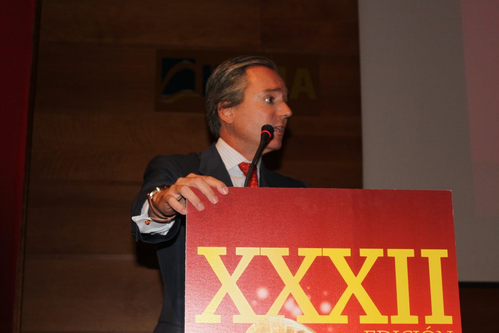 Óscar Beltrán, director de la Oficina Nacional de la Caza, cerrando la gala.
