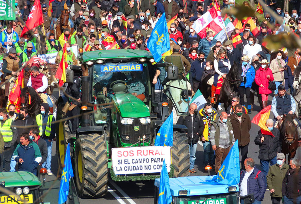 la manifestación del SOS Rural.