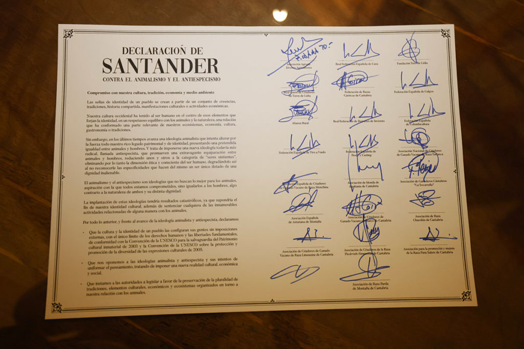 La Declaración de Santander. Caza