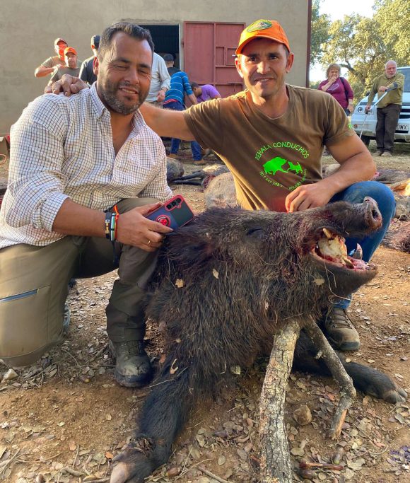 Cazadores Los jabalíes