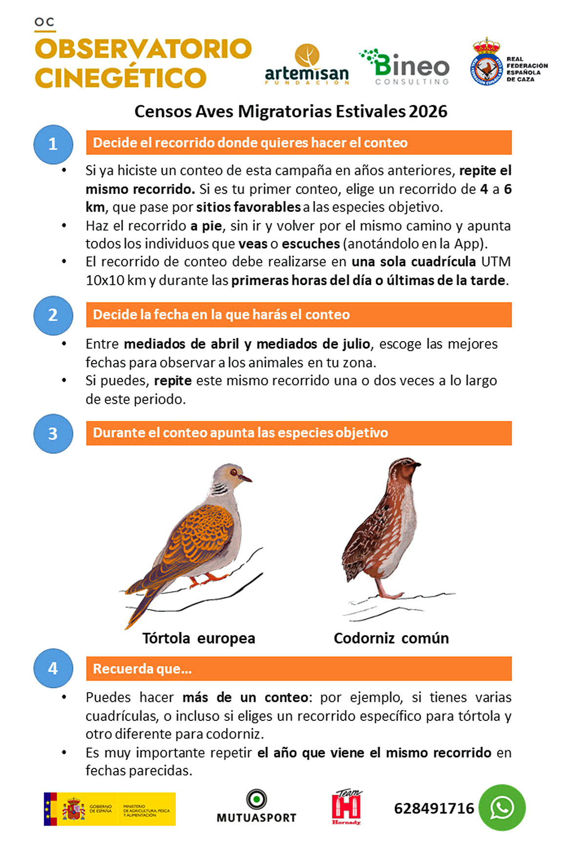 de censos de cinegético