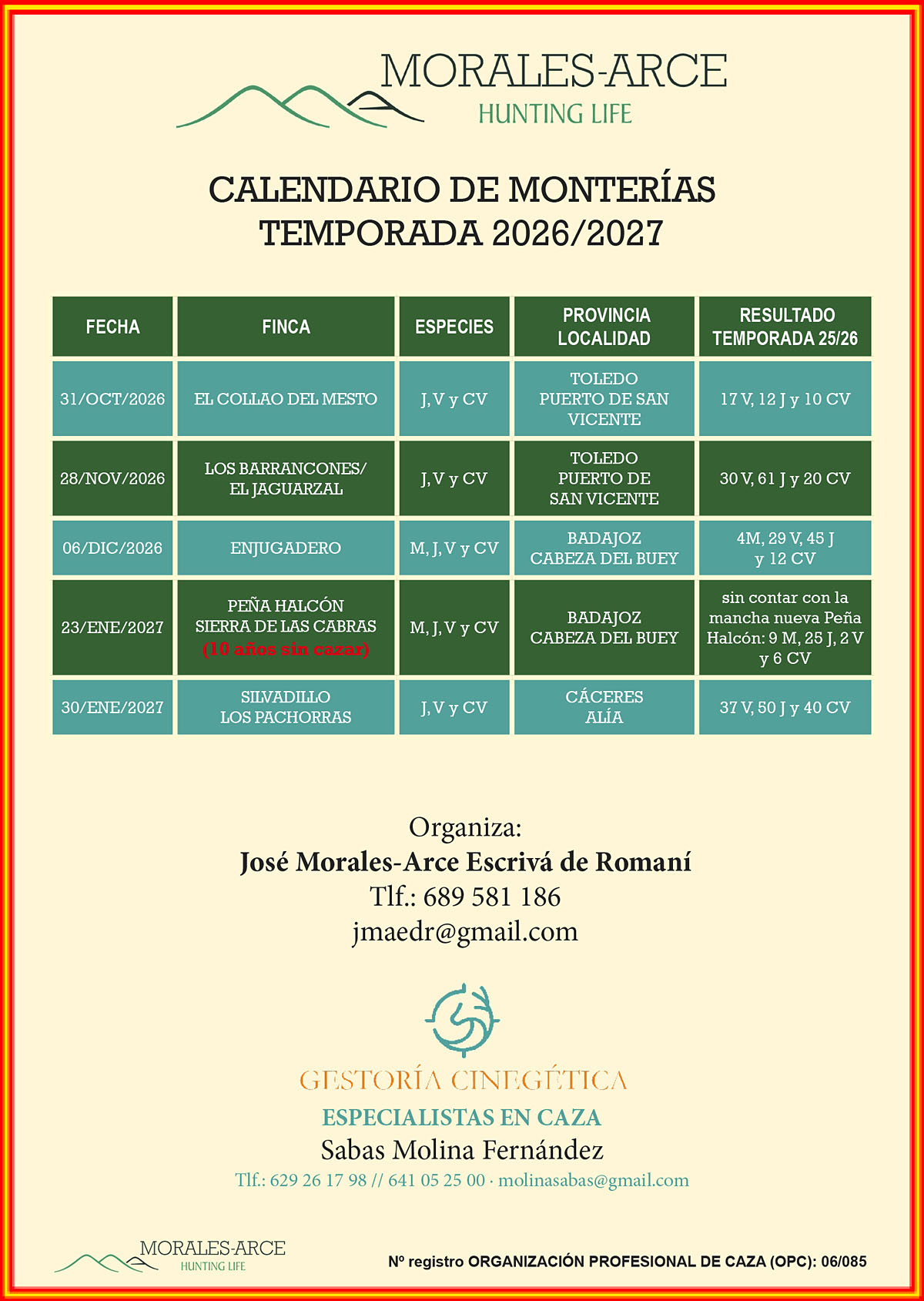 Morales-Arce a monterías