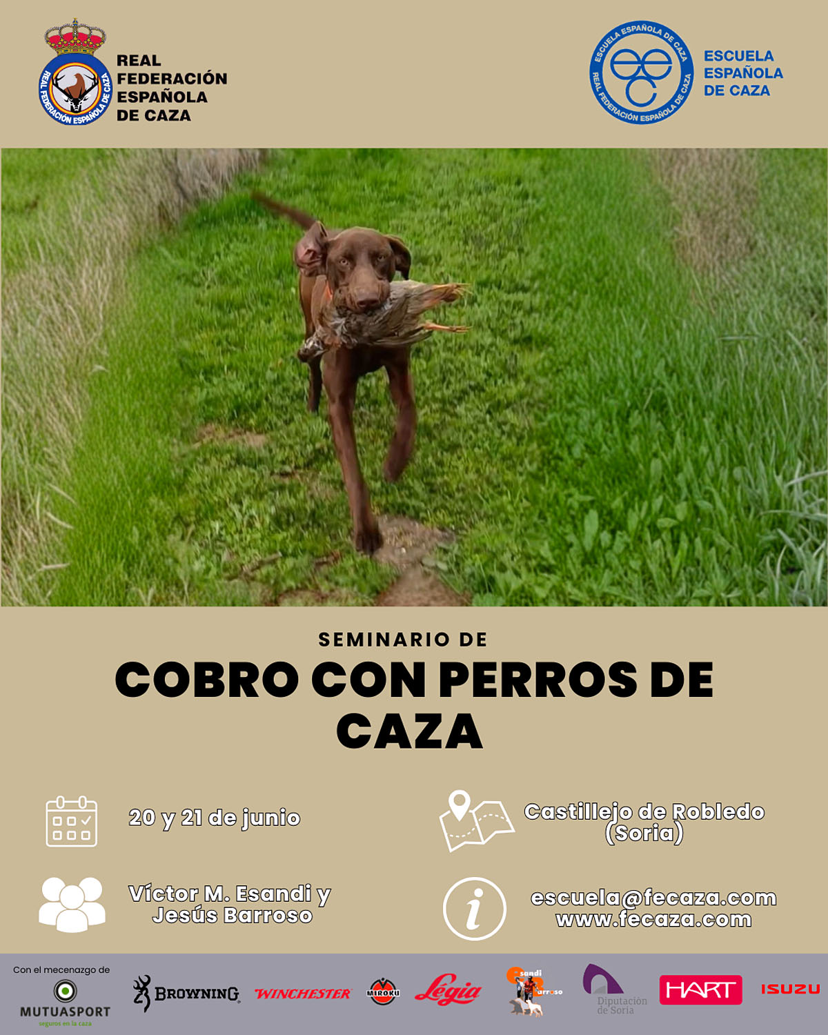 el cobro con Caza