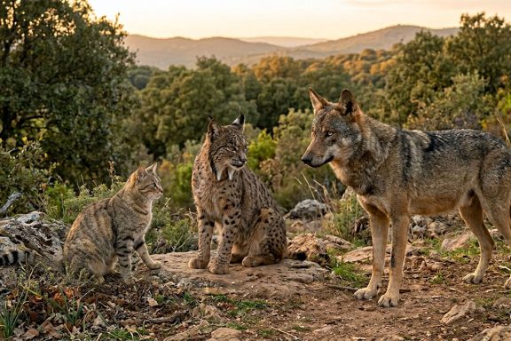lobo lince Caza