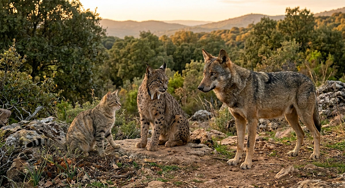 lobo lince Caza