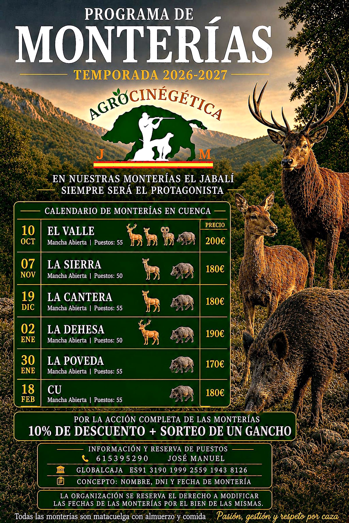 Agrocinegética JM jabalíes
