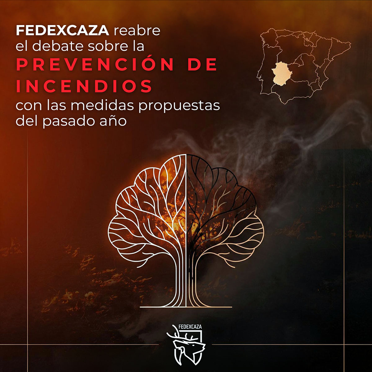 de incendios con FEDEXCAZA