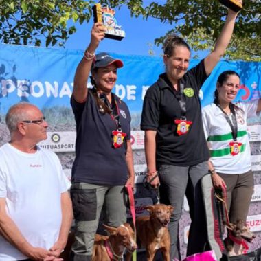 Leire Egaña ganadora del XIII Campeonato de España Femenino de Caza Menor con Perro