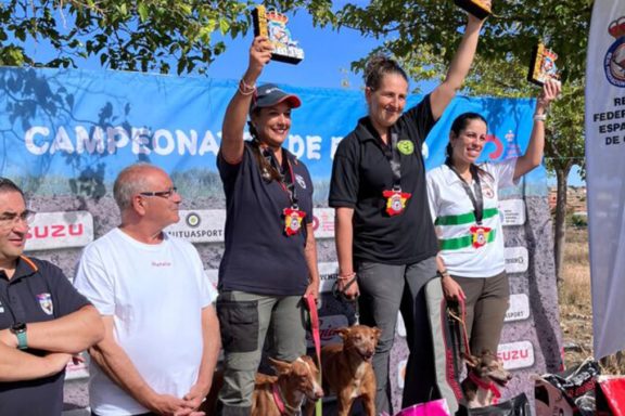 Leire Egaña ganadora del XIII Campeonato de España Femenino de Caza Menor con Perro